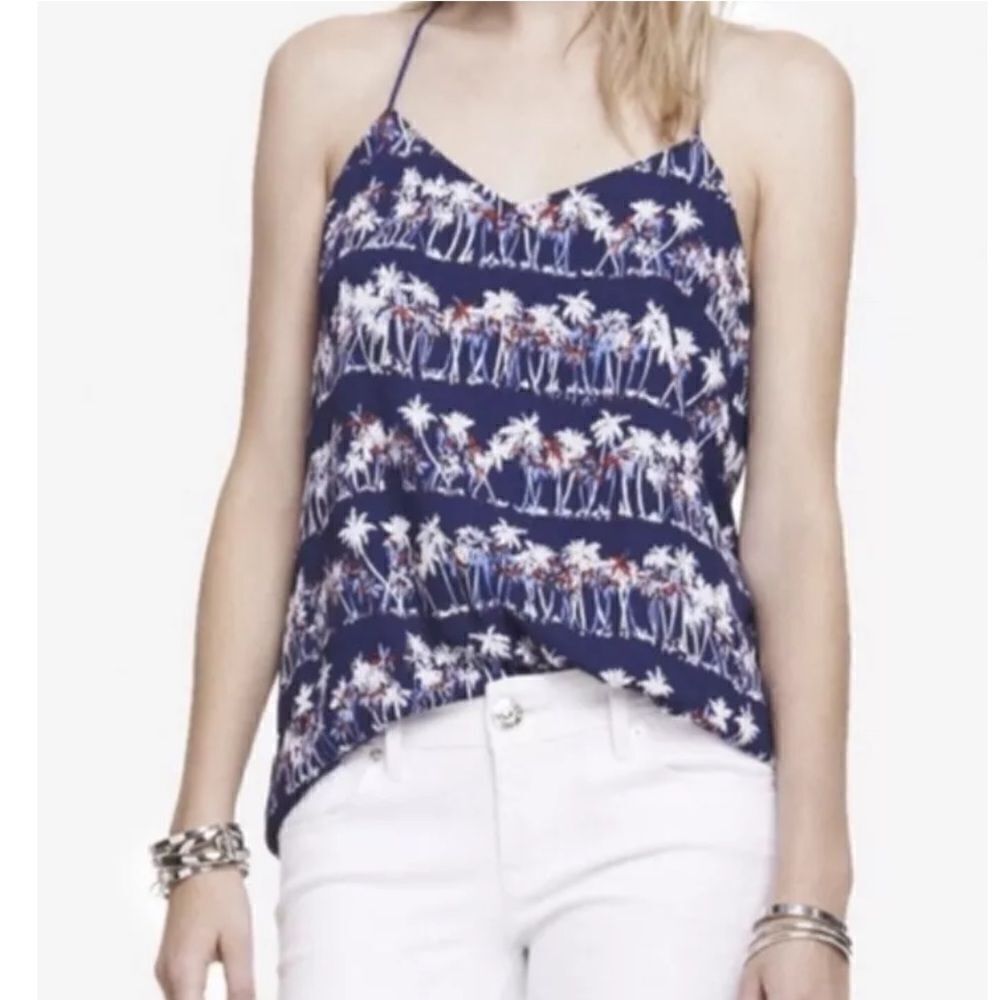 Express Reversible Barcelona Cami Tank Palm Tree Print